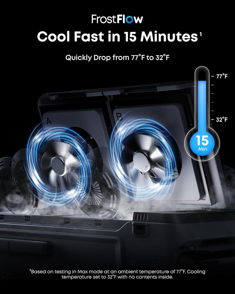 Anker SOLIX EverFrost 2 – 40L Electric Cooler with Battery and Solar Power