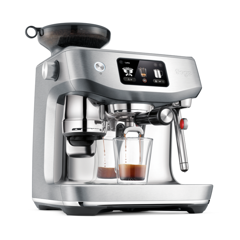 Automatic Coffee Machine With Brushed Stainless Steel Grinder 