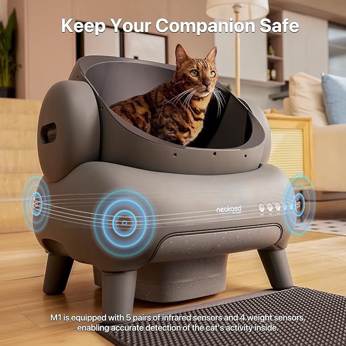 CatCloud M1 – Automatic Cat Litter Box – Odor-Free, Self-Cleaning, and Smart
